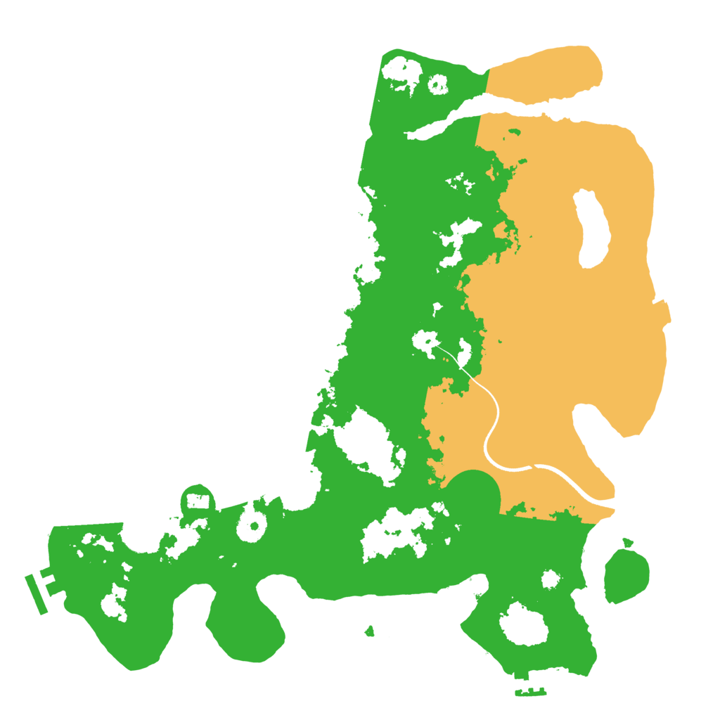 Biome Rust Map: Procedural Map, Size: 3500, Seed: 73143