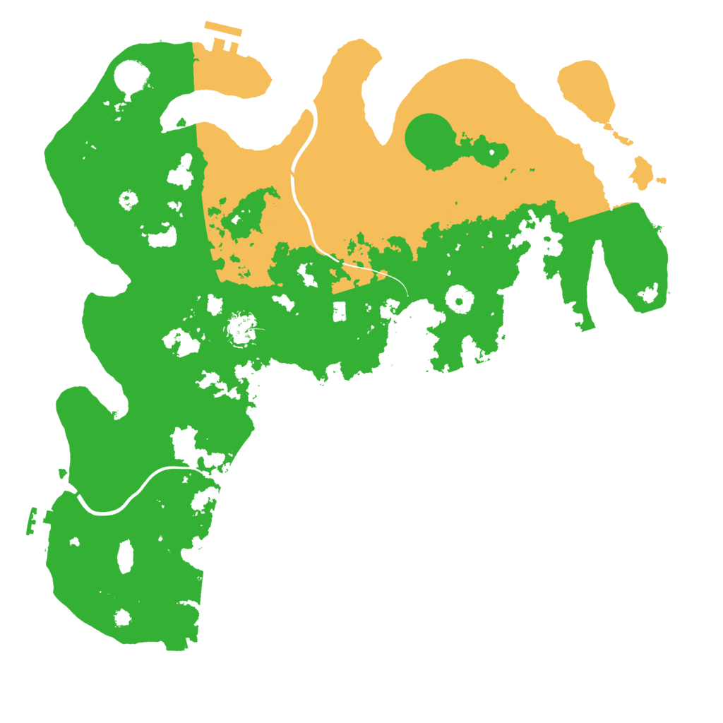 Biome Rust Map: Procedural Map, Size: 3900, Seed: 68922585