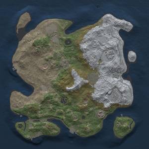 Thumbnail Rust Map: Procedural Map, Size: 3500, Seed: 695192937, 16 Monuments