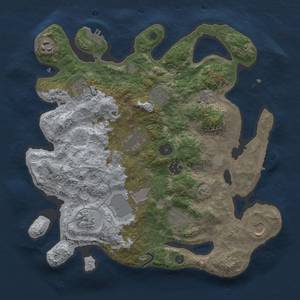 Thumbnail Rust Map: Procedural Map, Size: 3500, Seed: 909522904, 19 Monuments