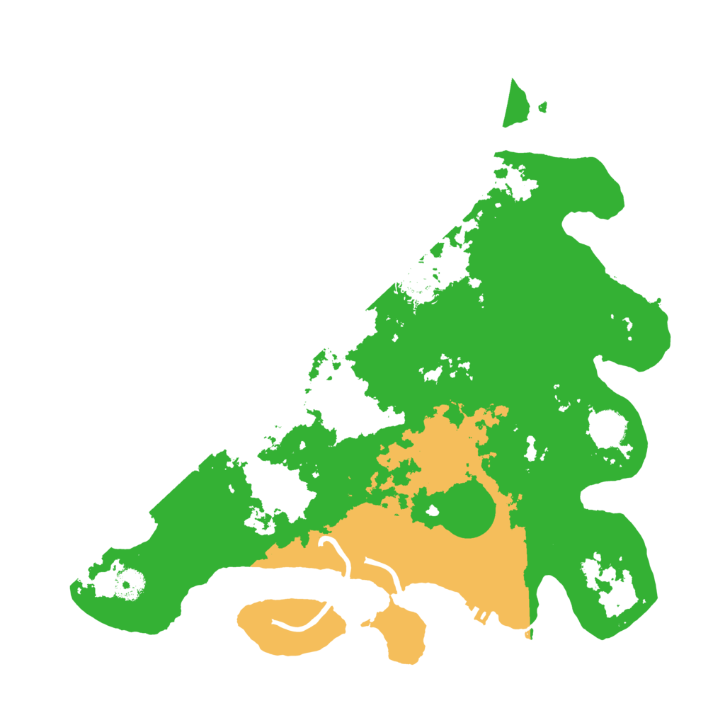 Biome Rust Map: Procedural Map, Size: 3500, Seed: 16892
