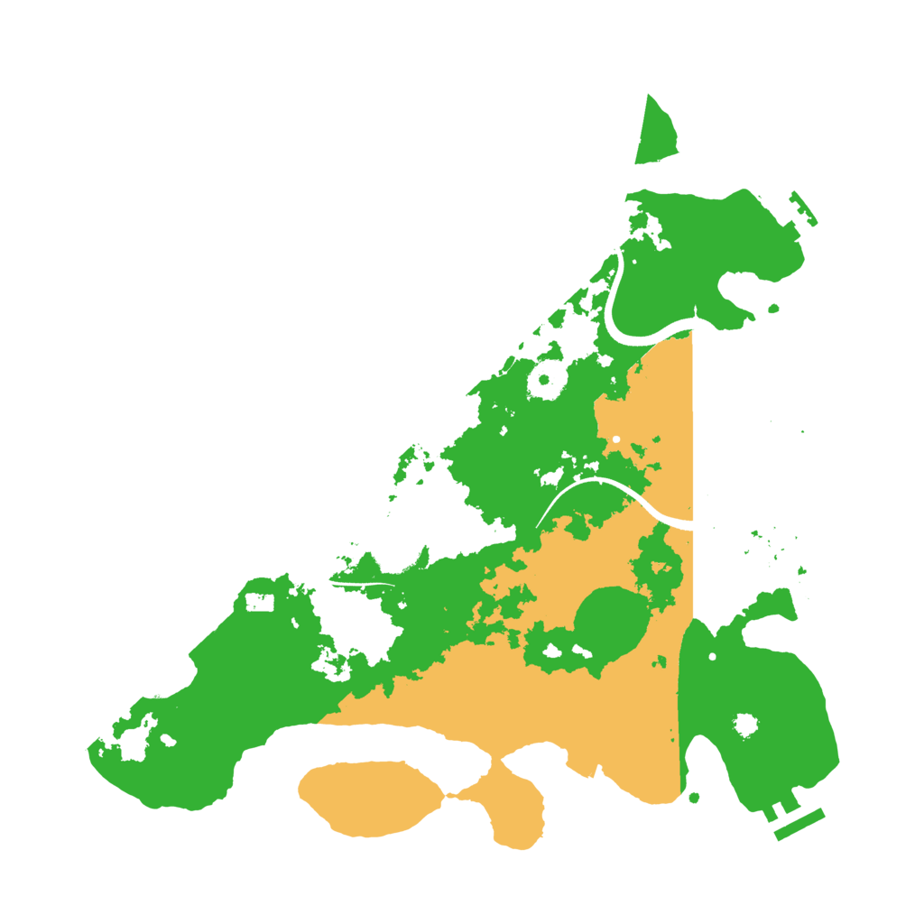 Biome Rust Map: Procedural Map, Size: 3500, Seed: 16892