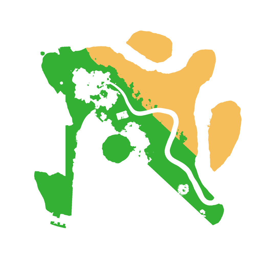 Biome Rust Map: Procedural Map, Size: 2500, Seed: 2746