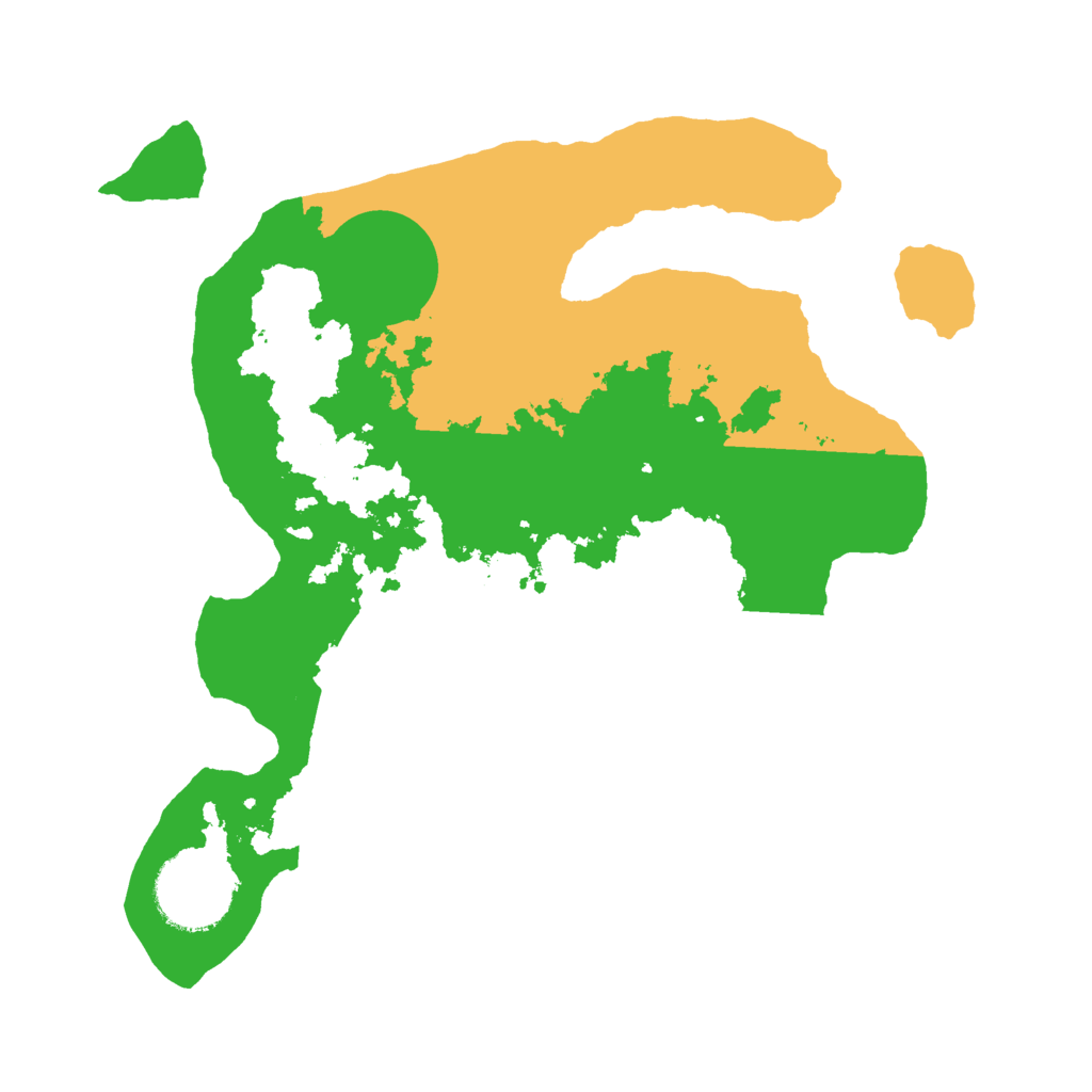 Biome Rust Map: Barren, Size: 2500, Seed: 43213