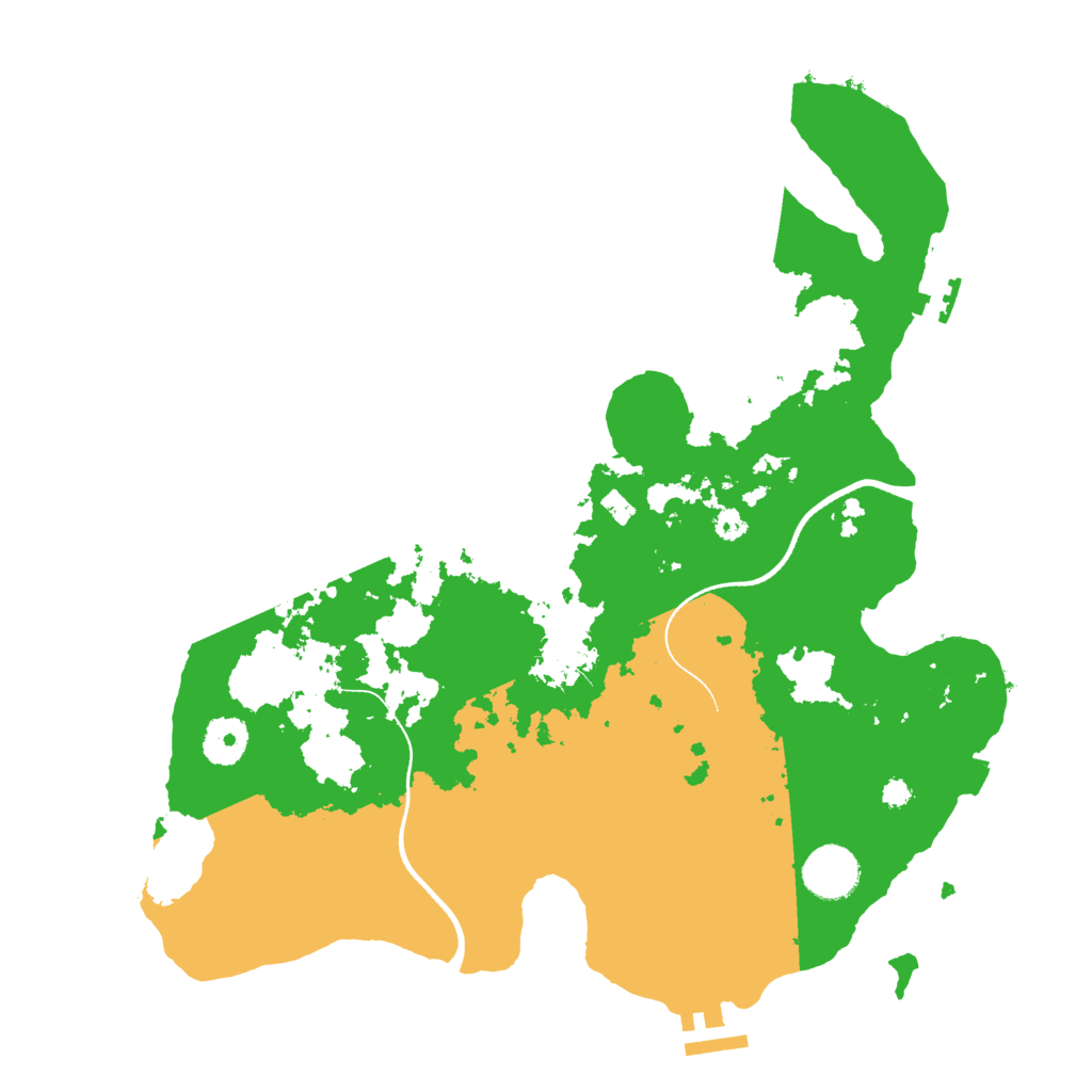 Biome Rust Map: Procedural Map, Size: 3500, Seed: 1109656464