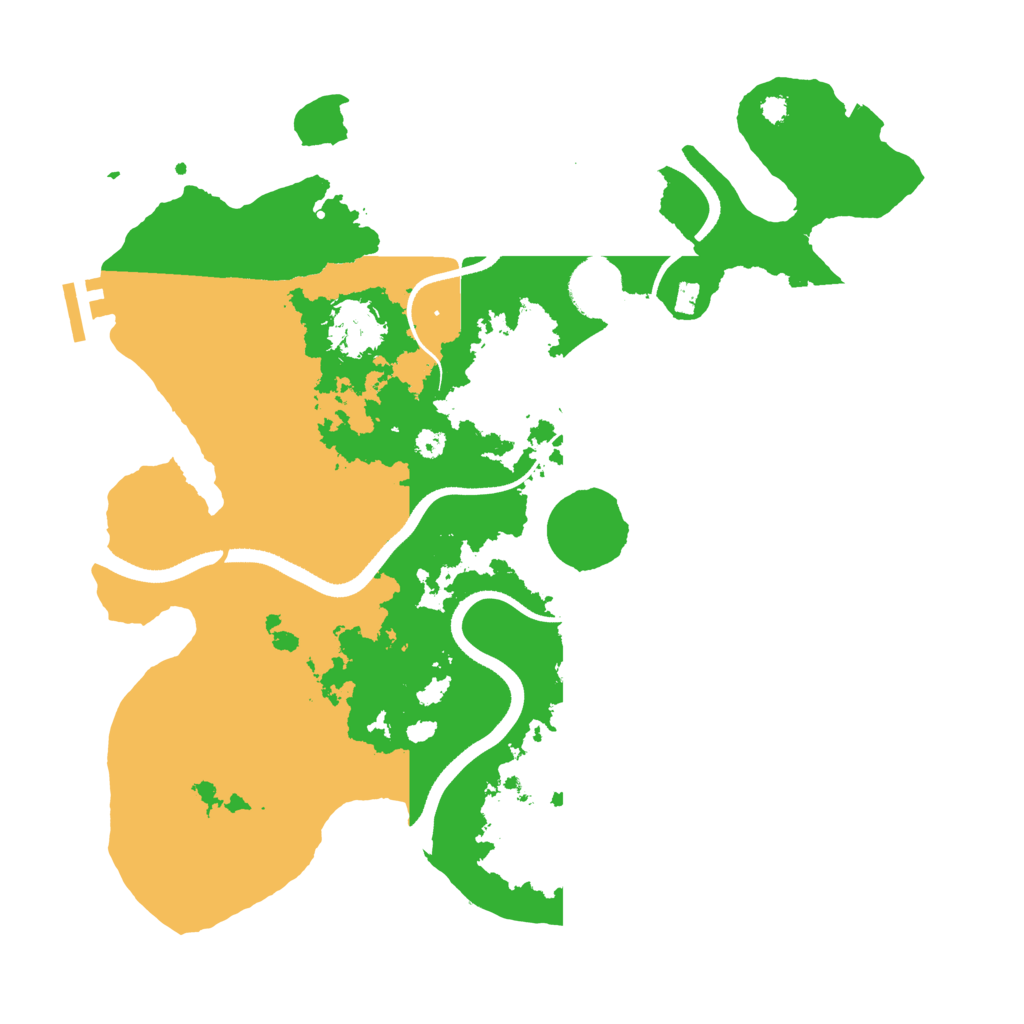 Biome Rust Map: Procedural Map, Size: 3500, Seed: 512804217