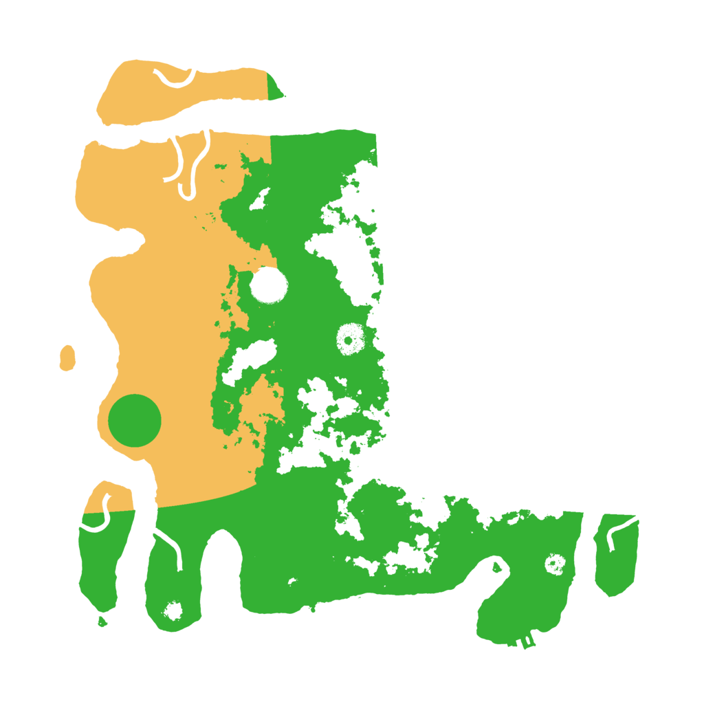 Biome Rust Map: Procedural Map, Size: 3500, Seed: 999969