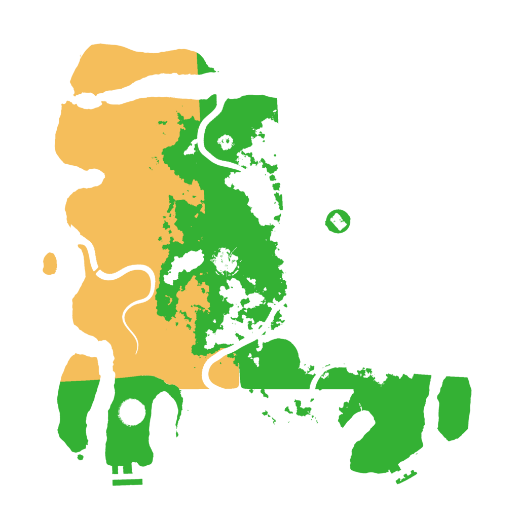 Biome Rust Map: Procedural Map, Size: 3500, Seed: 999969