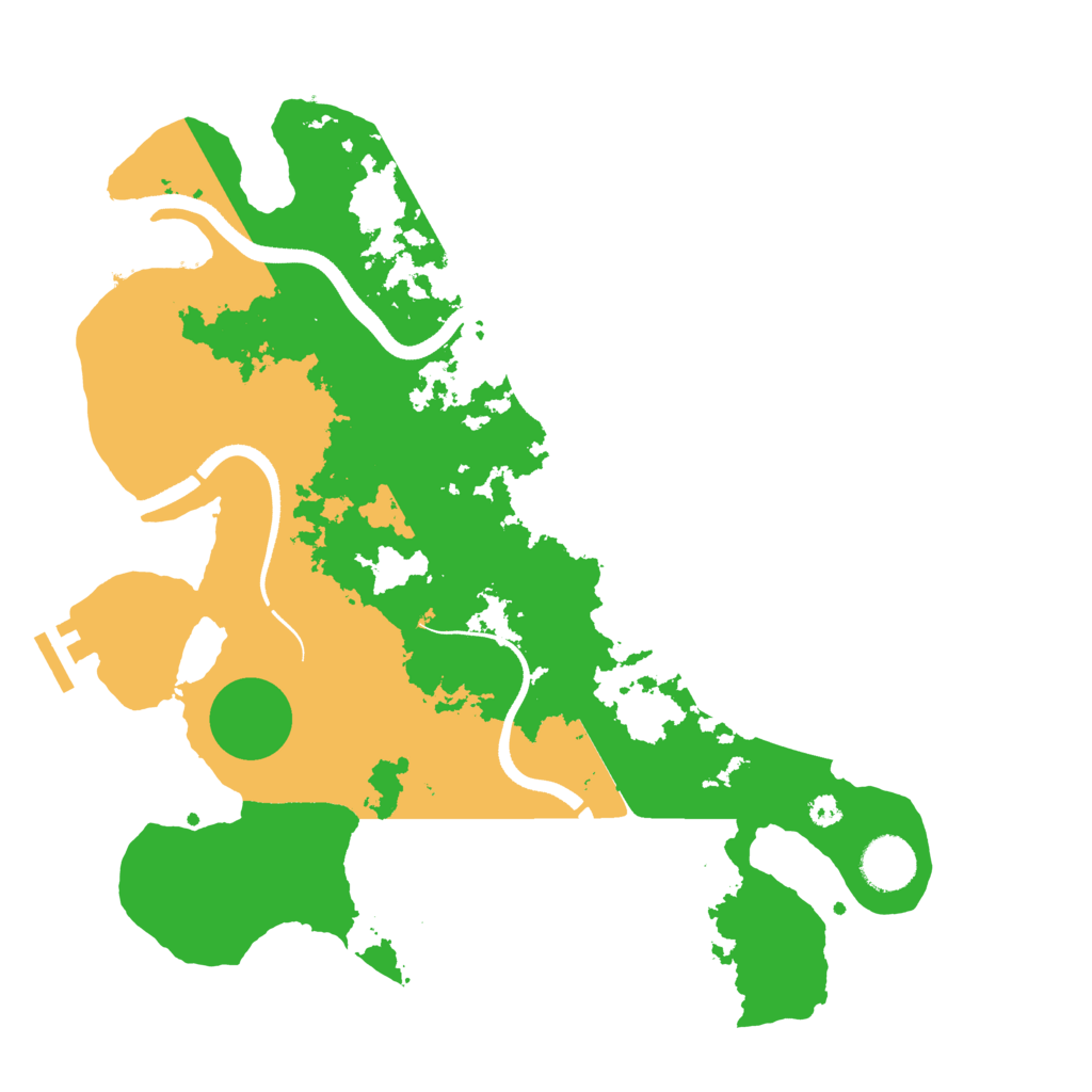 Biome Rust Map: Procedural Map, Size: 3500, Seed: 134614433