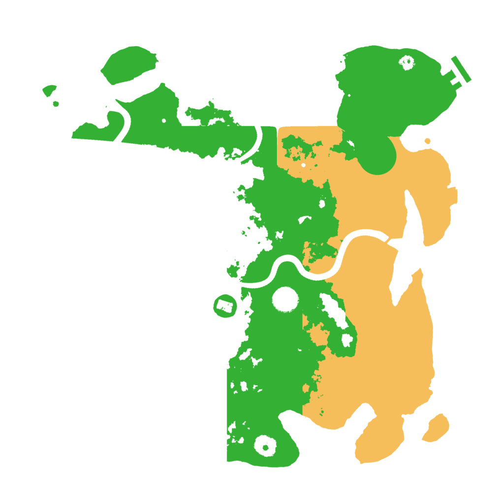 Biome Rust Map: Procedural Map, Size: 3500, Seed: 56489011