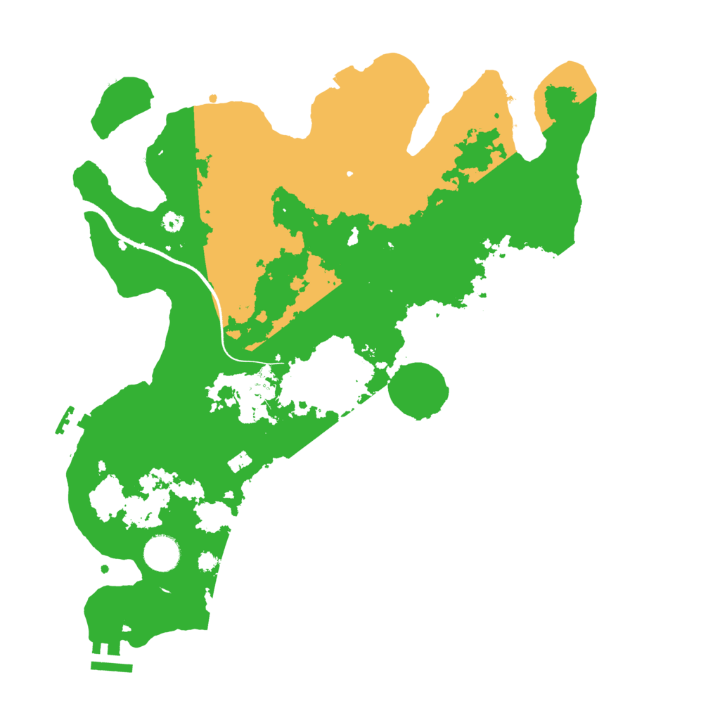 Biome Rust Map: Procedural Map, Size: 3500, Seed: 55603126