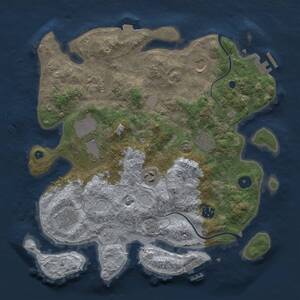 Thumbnail Rust Map: Procedural Map, Size: 3500, Seed: 923203485, 14 Monuments