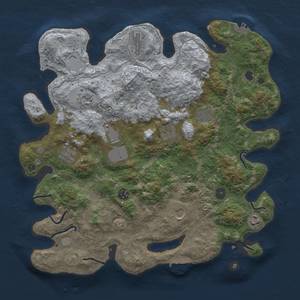 Thumbnail Rust Map: Procedural Map, Size: 4000, Seed: 990212, 19 Monuments