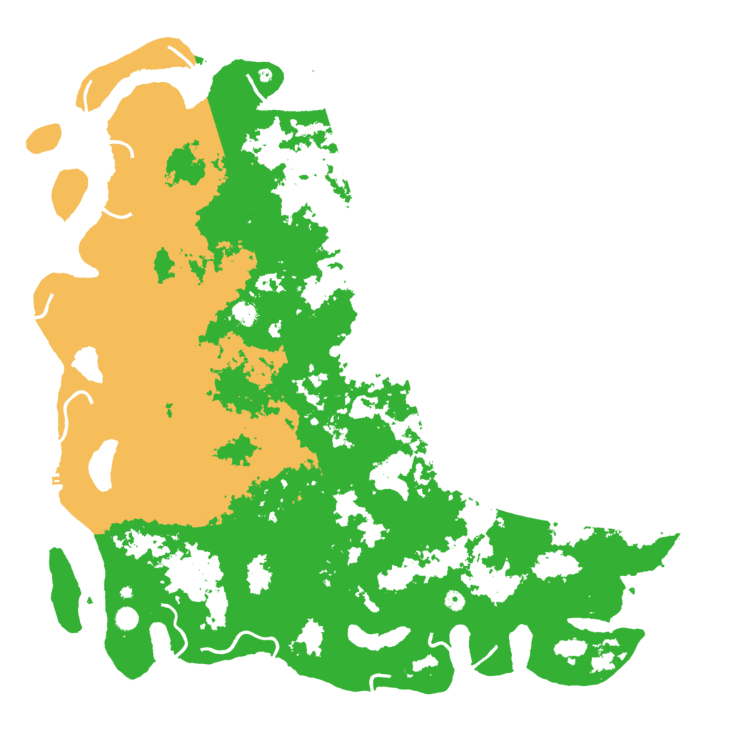 Biome Rust Map: Procedural Map, Size: 5500, Seed: 823464