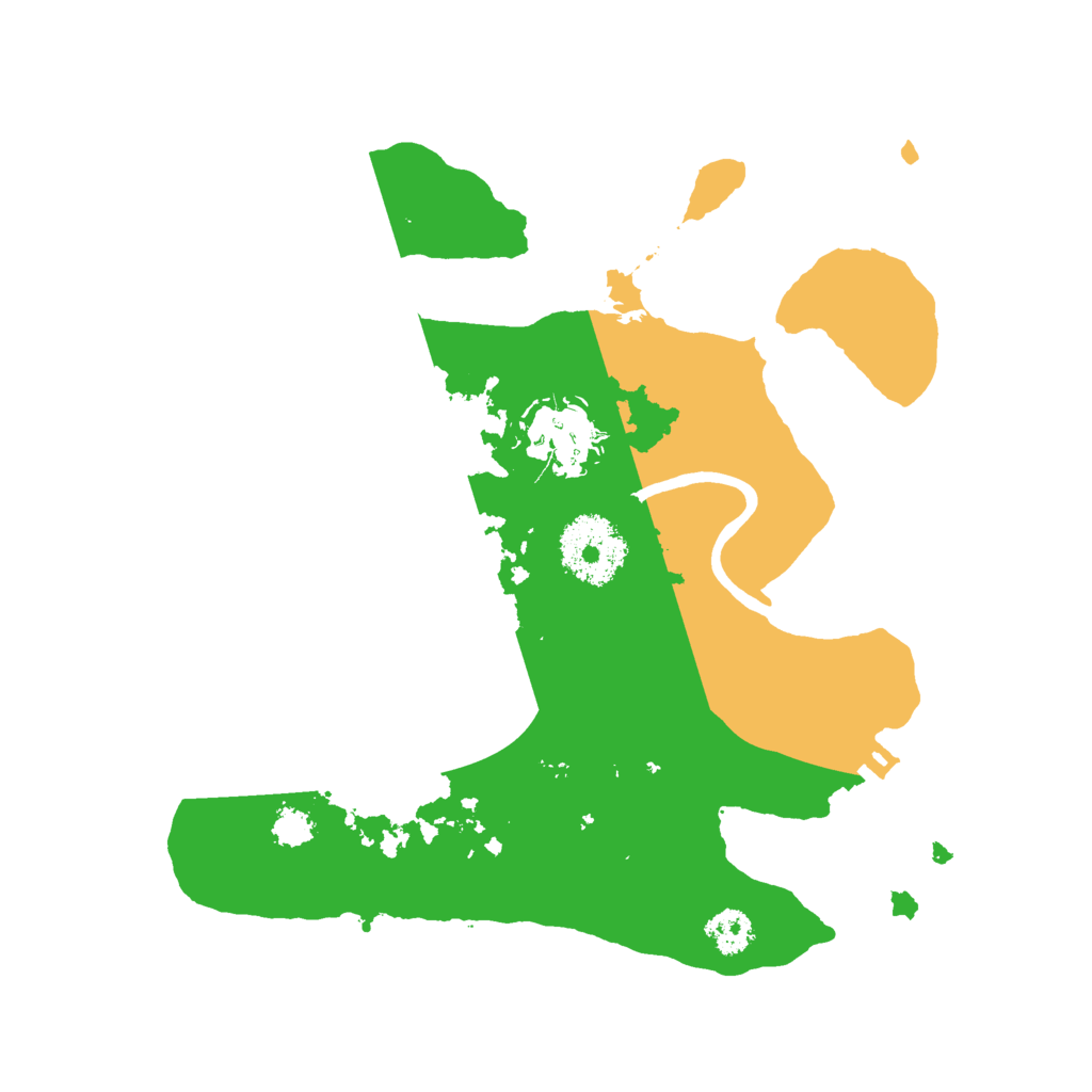 Biome Rust Map: Procedural Map, Size: 2500, Seed: 895743689