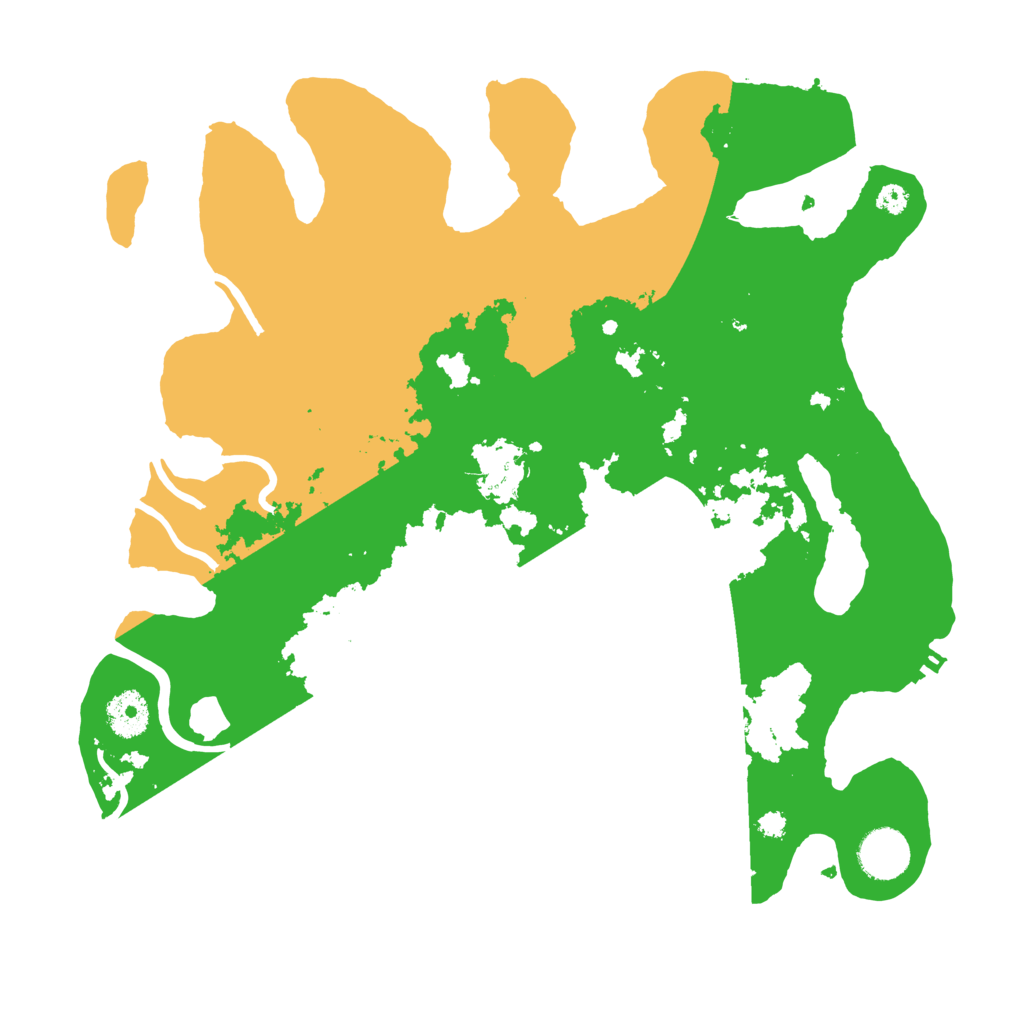 Biome Rust Map: Procedural Map, Size: 3500, Seed: 1483