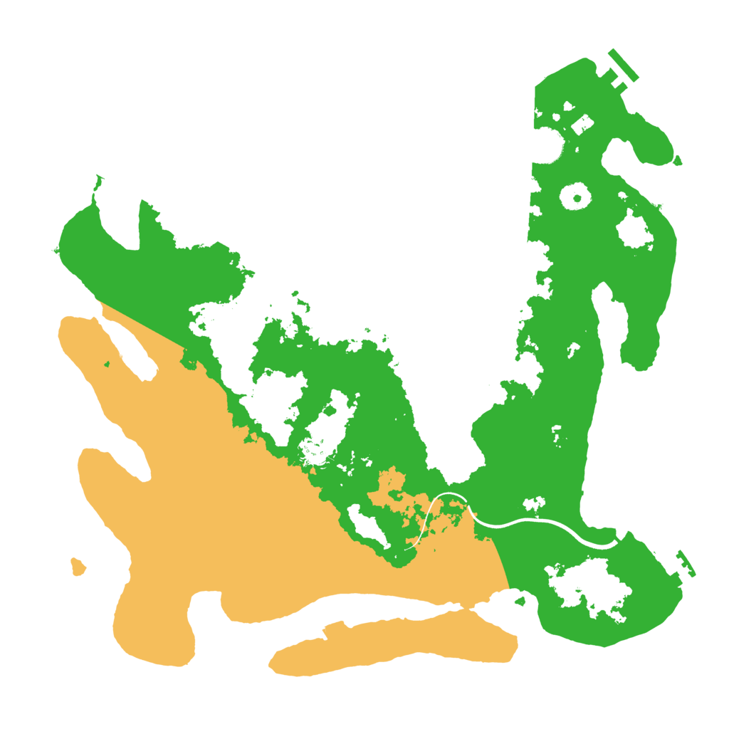 Biome Rust Map: Procedural Map, Size: 3750, Seed: 55801555