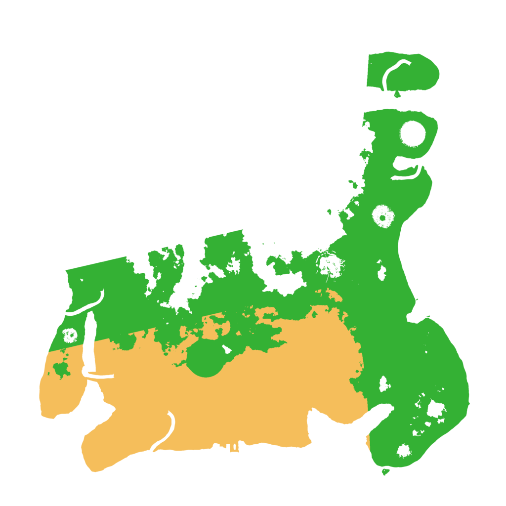 Biome Rust Map: Procedural Map, Size: 3500, Seed: 1992684666