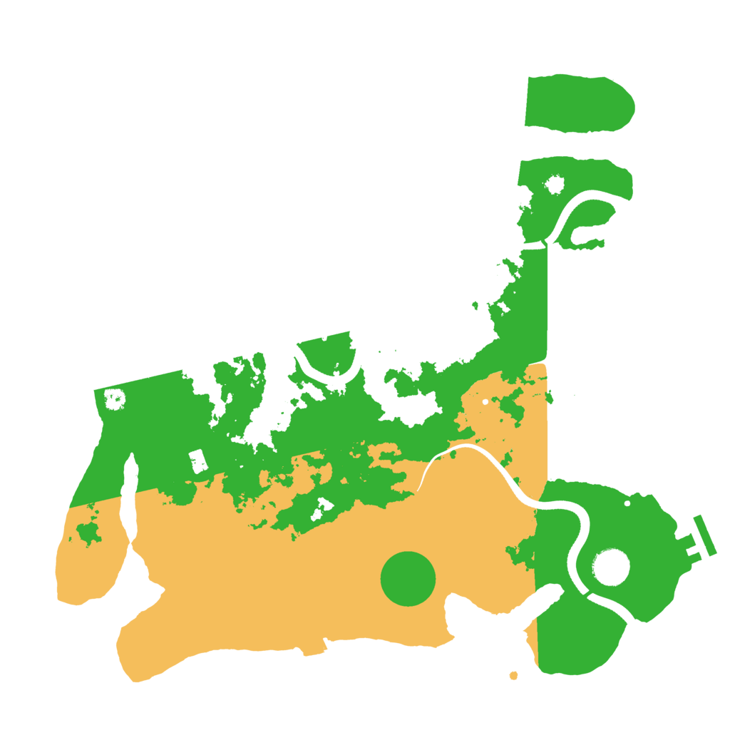 Biome Rust Map: Procedural Map, Size: 3500, Seed: 1992684666