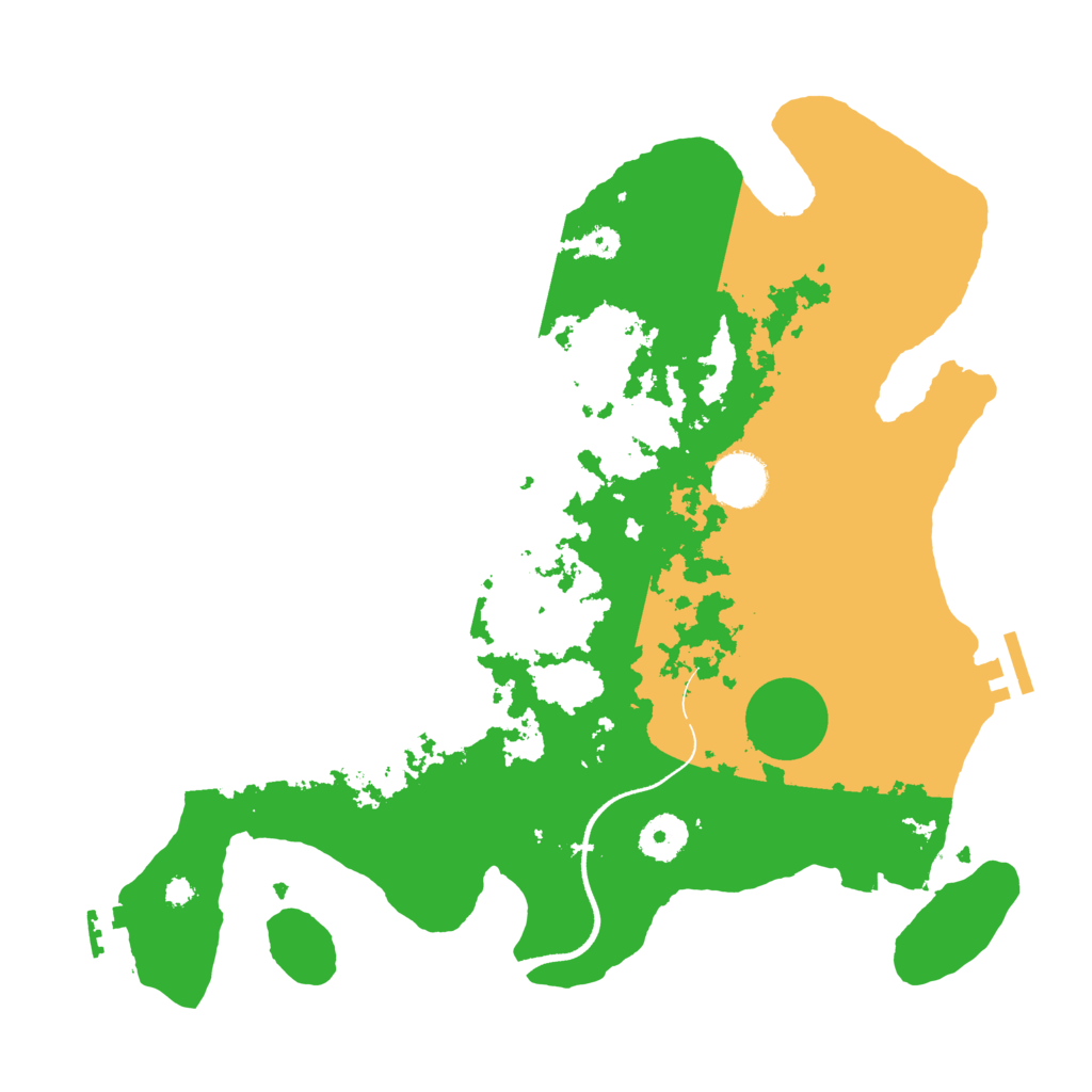 Biome Rust Map: Procedural Map, Size: 3500, Seed: 1048358432