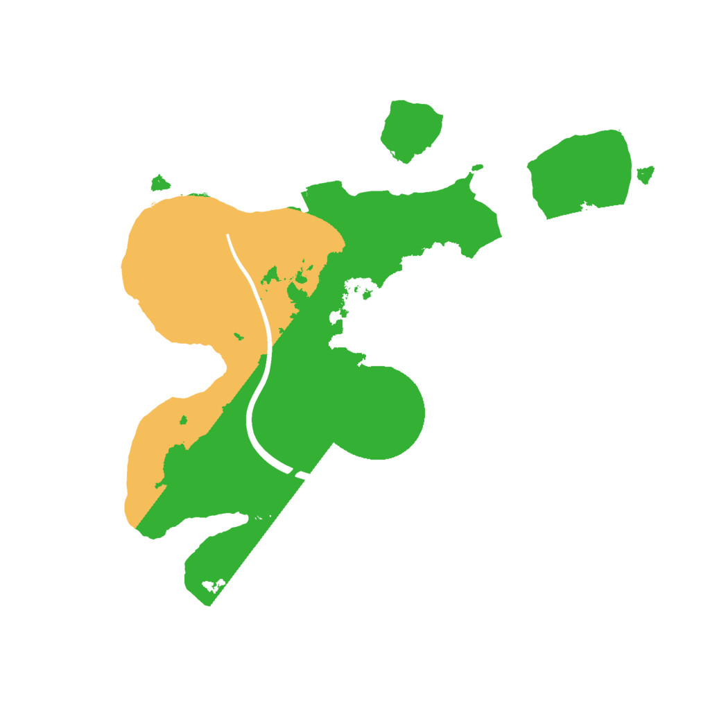 Biome Rust Map: Procedural Map, Size: 2000, Seed: 106123414