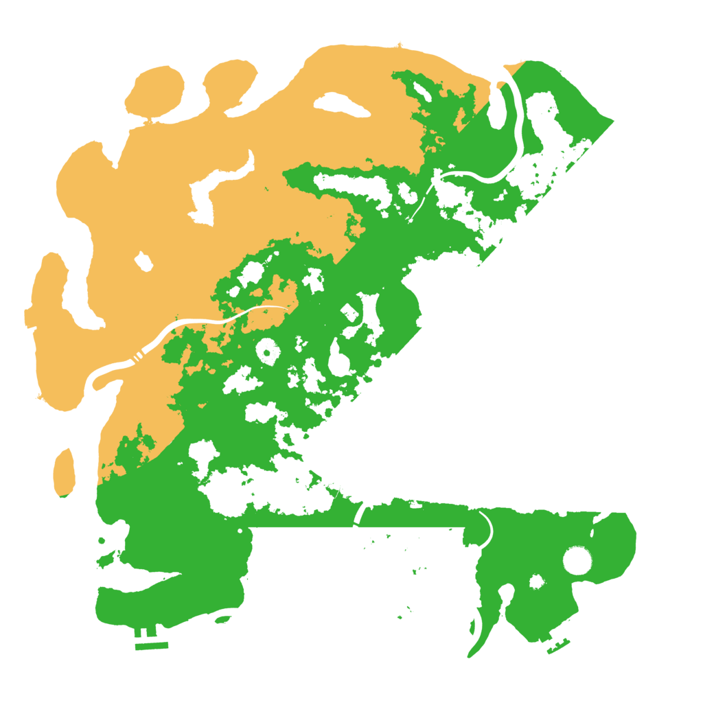 Biome Rust Map: Procedural Map, Size: 4300, Seed: 1215
