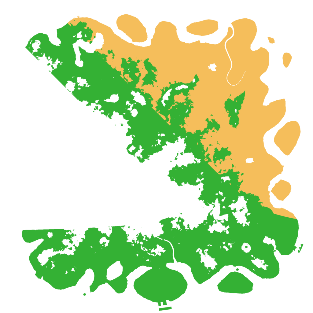 Biome Rust Map: Procedural Map, Size: 5000, Seed: 16284919