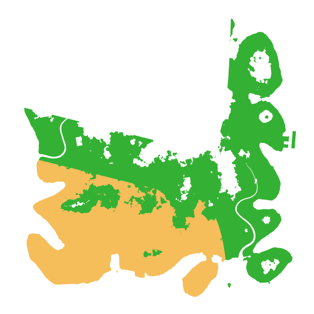 Biome Rust Map: Procedural Map, Size: 3700, Seed: 533600832