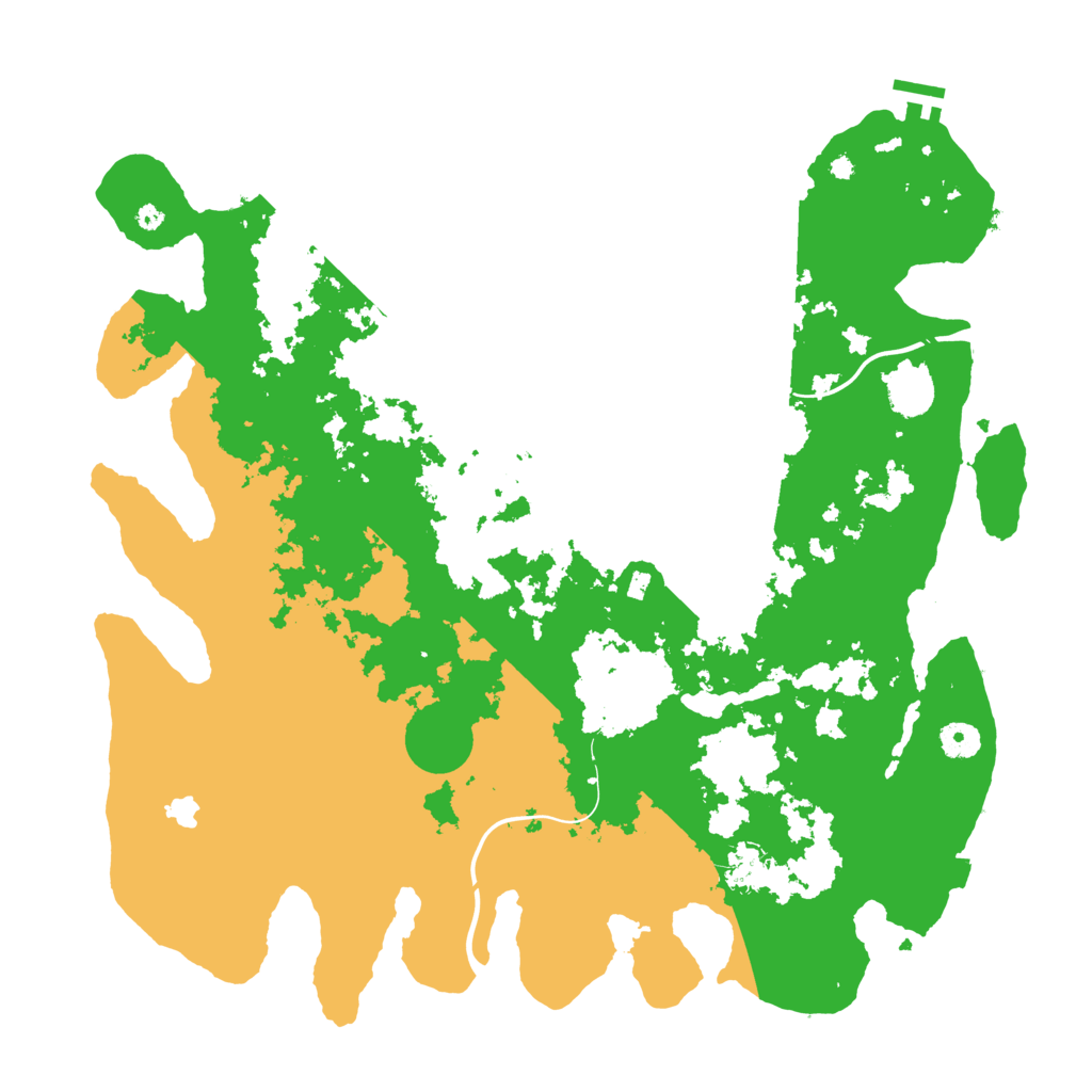 Biome Rust Map: Procedural Map, Size: 4250, Seed: 10883
