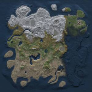 Thumbnail Rust Map: Procedural Map, Size: 4250, Seed: 694739132, 13 Monuments