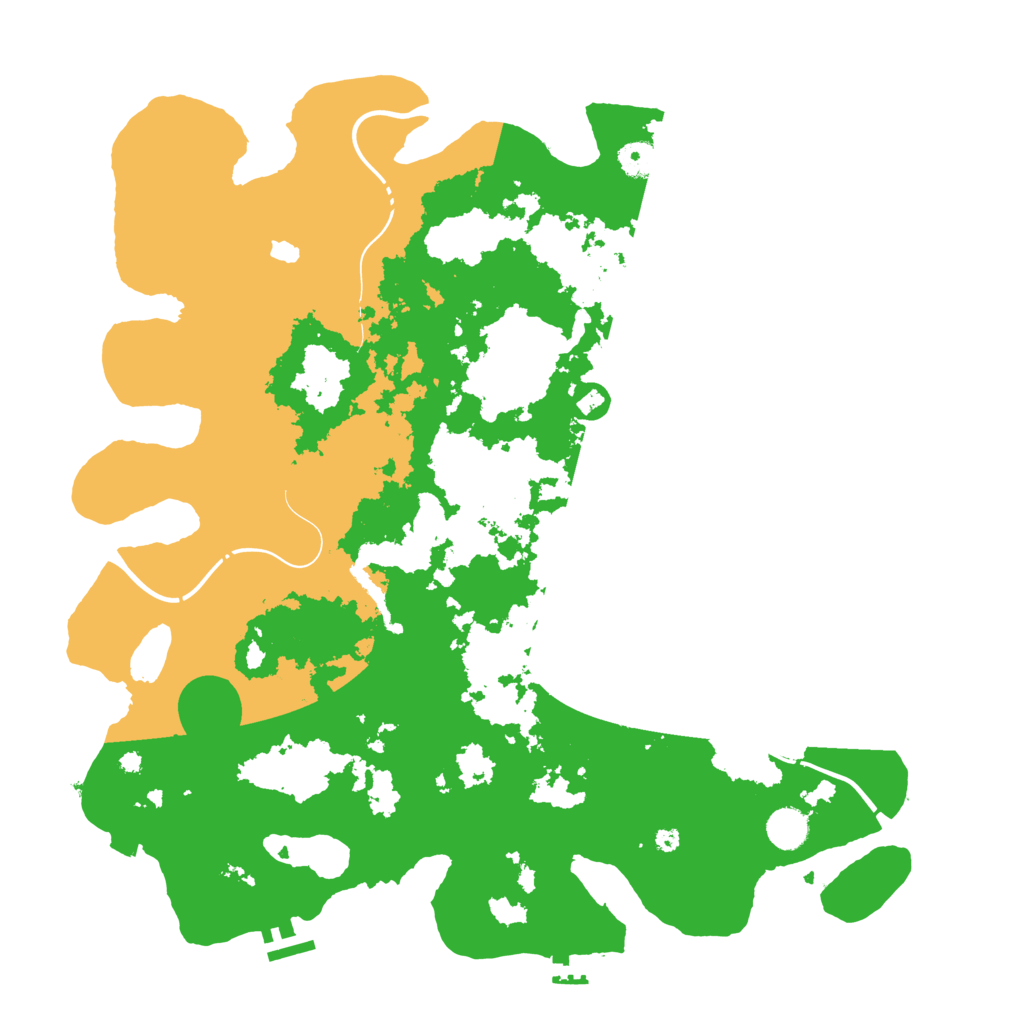 Biome Rust Map: Procedural Map, Size: 4300, Seed: 29