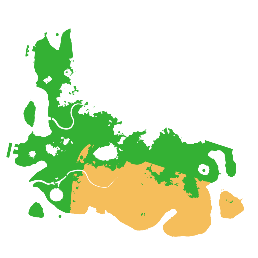 Biome Rust Map: Procedural Map, Size: 3500, Seed: 854436453