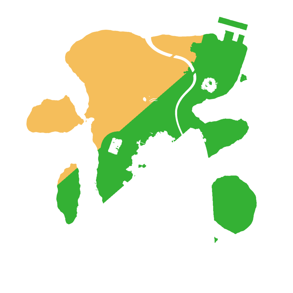 Biome Rust Map: Procedural Map, Size: 2000, Seed: 647421542