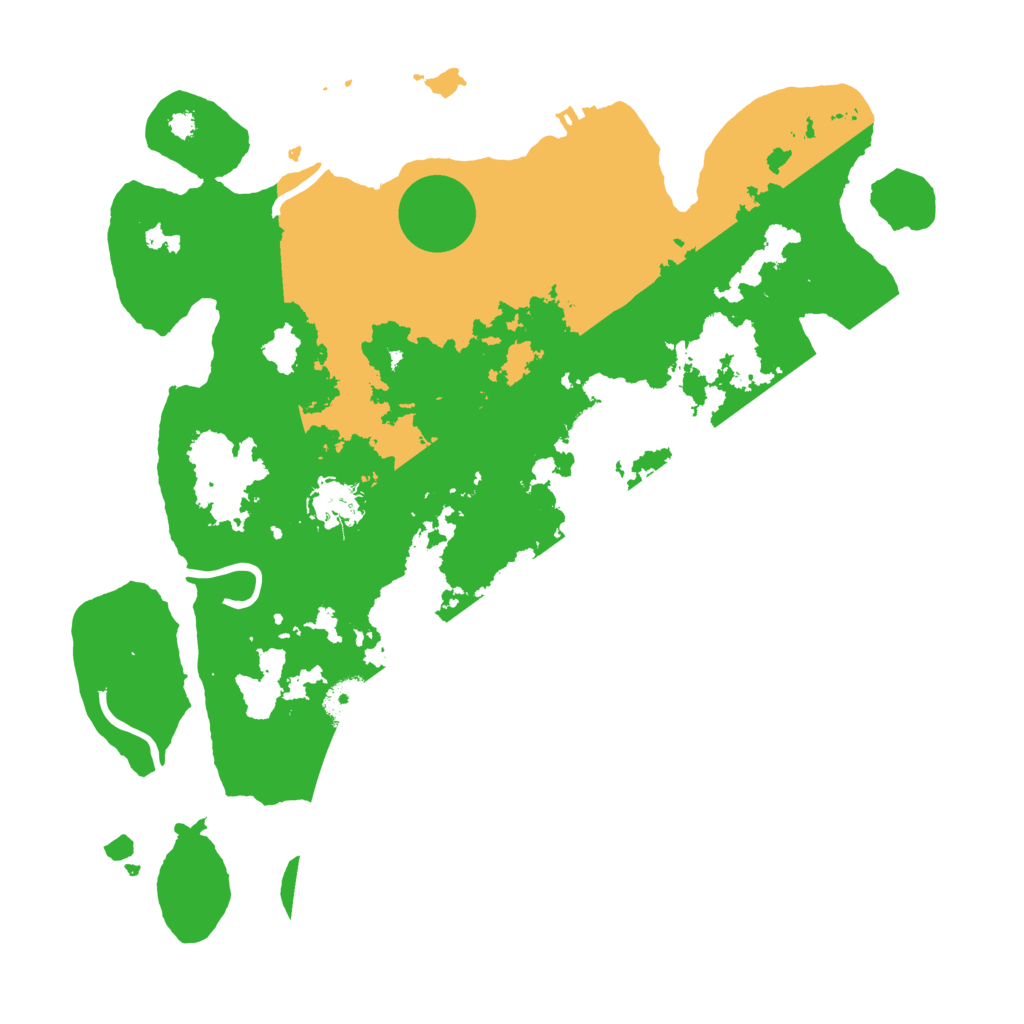 Biome Rust Map: Procedural Map, Size: 3500, Seed: 74025240
