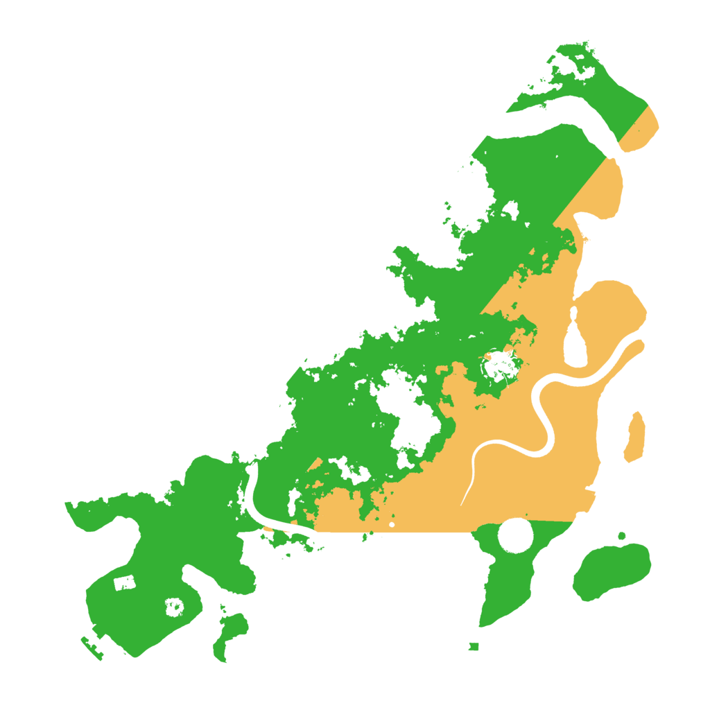 Biome Rust Map: Procedural Map, Size: 3700, Seed: 296339054