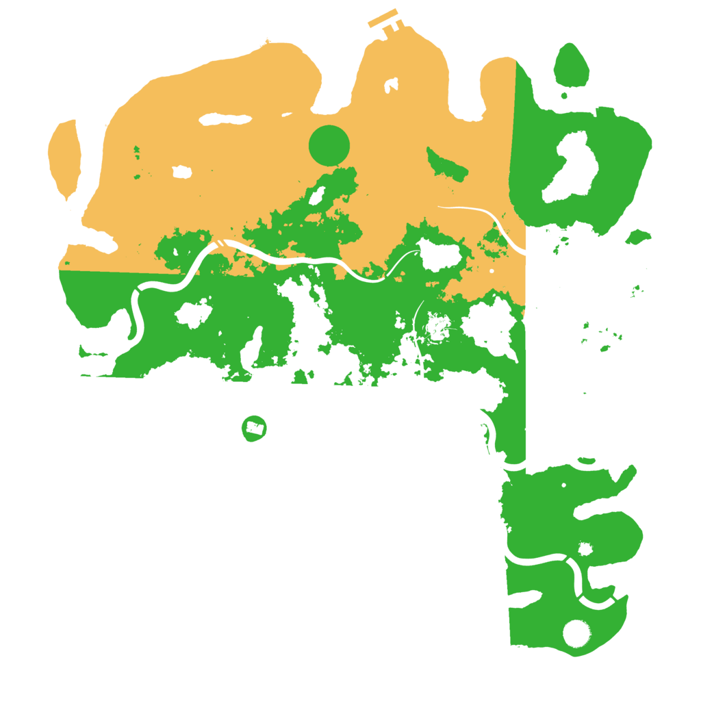 Biome Rust Map: Procedural Map, Size: 4500, Seed: 2063273358
