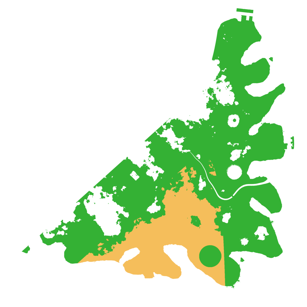 Biome Rust Map: Procedural Map, Size: 3700, Seed: 1920836338