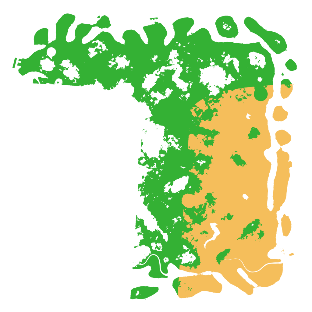 Biome Rust Map: Procedural Map, Size: 6000, Seed: 876280112