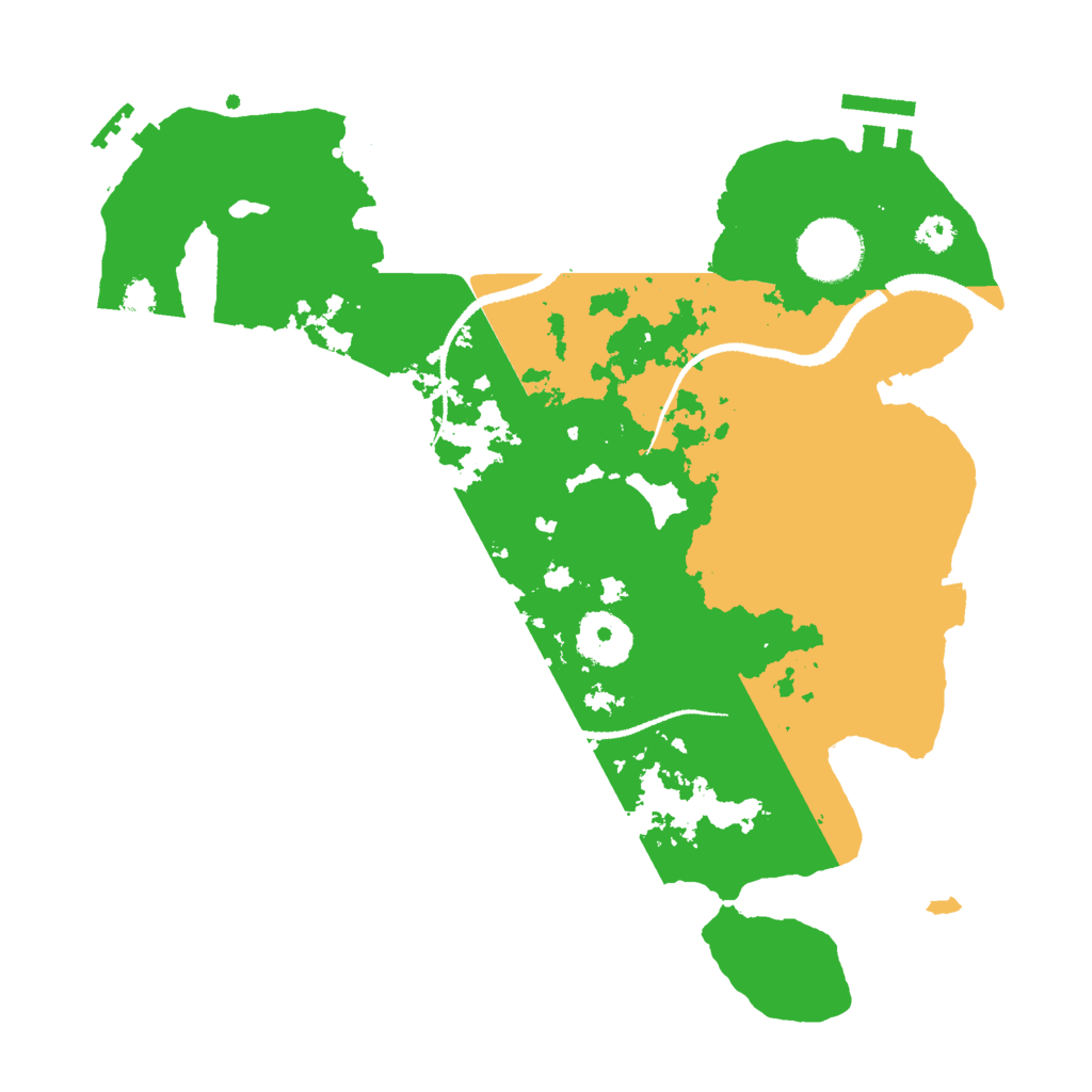 Biome Rust Map: Procedural Map, Size: 3000, Seed: 54312