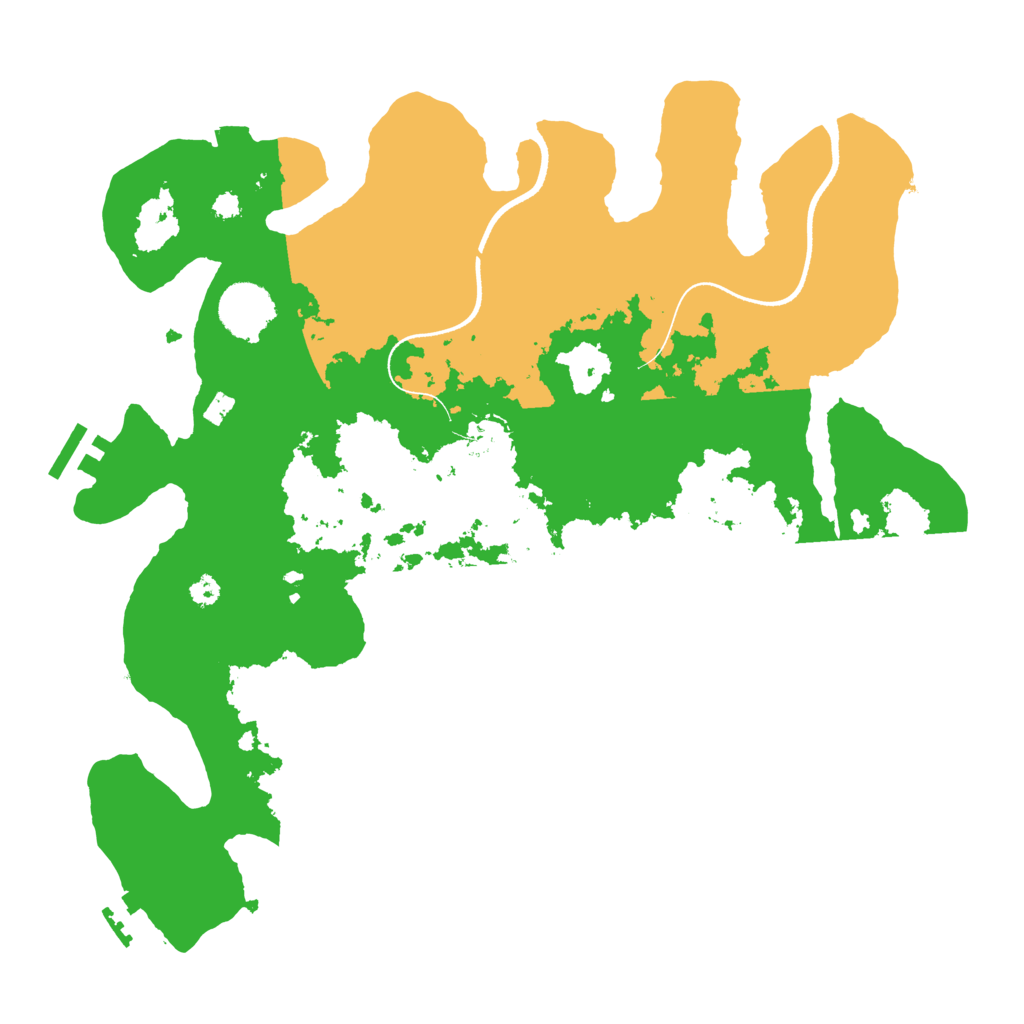 Biome Rust Map: Procedural Map, Size: 3500, Seed: 41919379