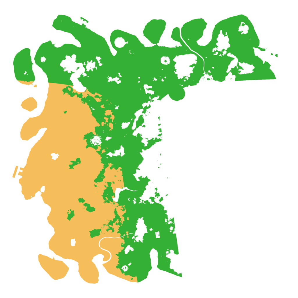 Biome Rust Map: Procedural Map, Size: 5000, Seed: 13356