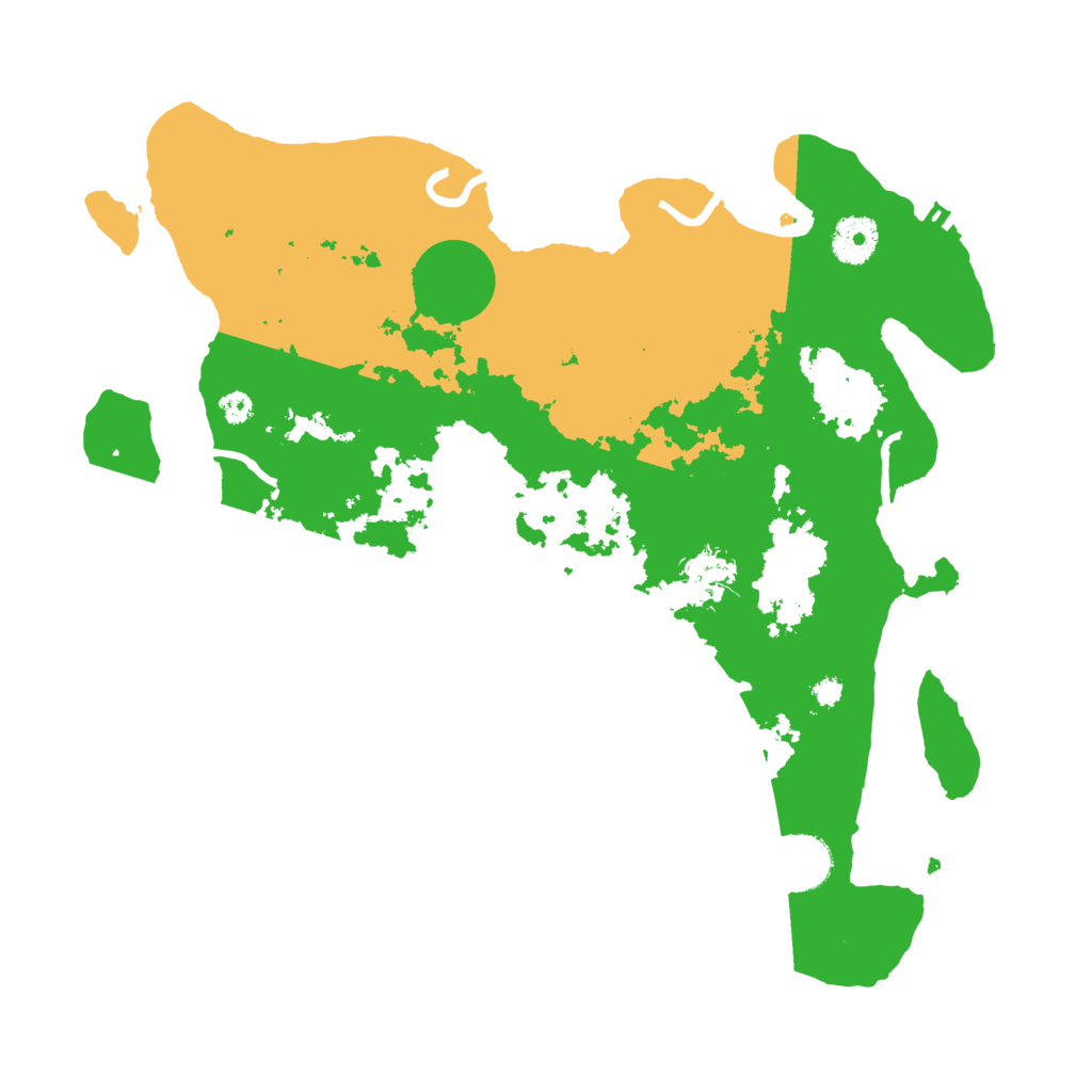 Biome Rust Map: Procedural Map, Size: 3500, Seed: 67471290