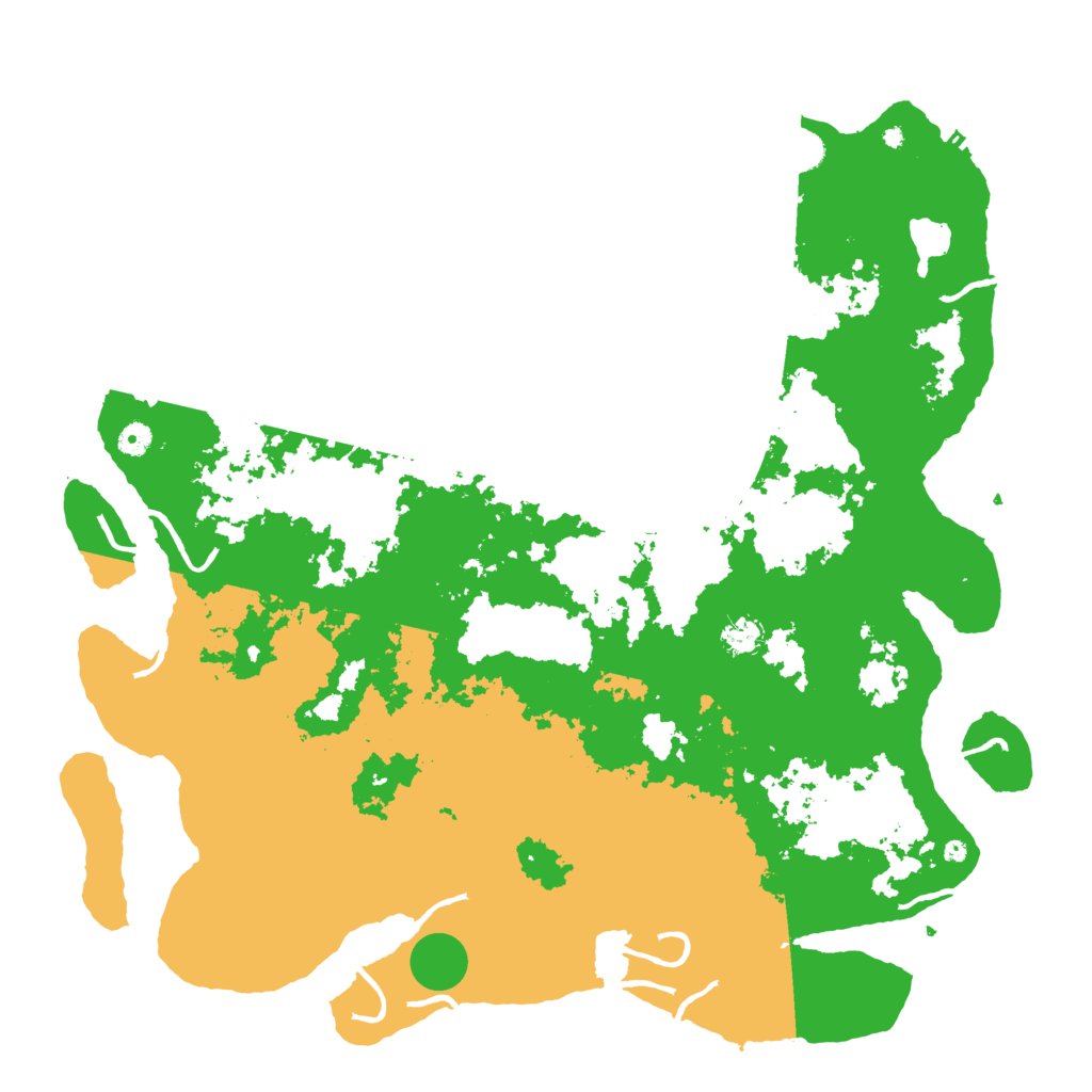 Biome Rust Map: Procedural Map, Size: 5000, Seed: 3945