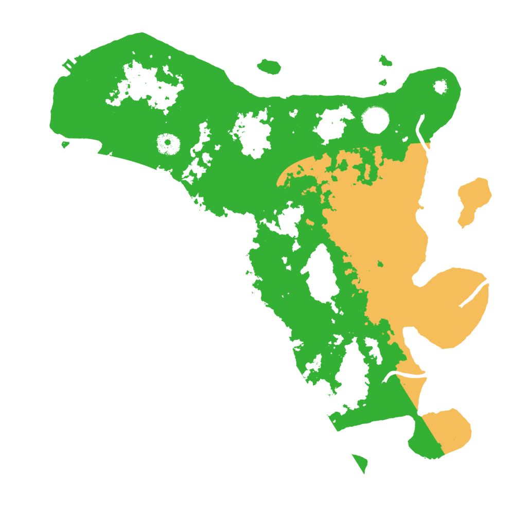 Biome Rust Map: Procedural Map, Size: 3500, Seed: 71780301