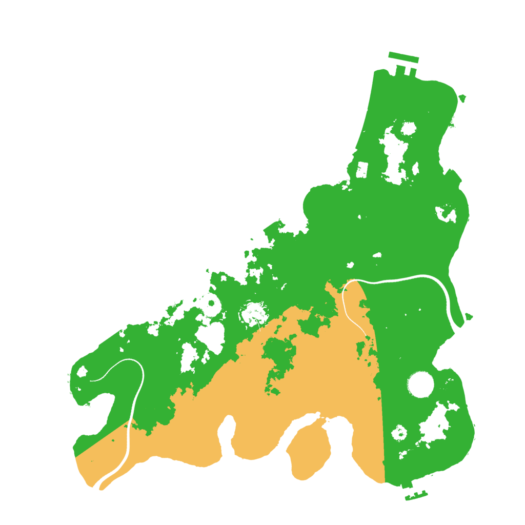 Biome Rust Map: Procedural Map, Size: 3500, Seed: 51007980