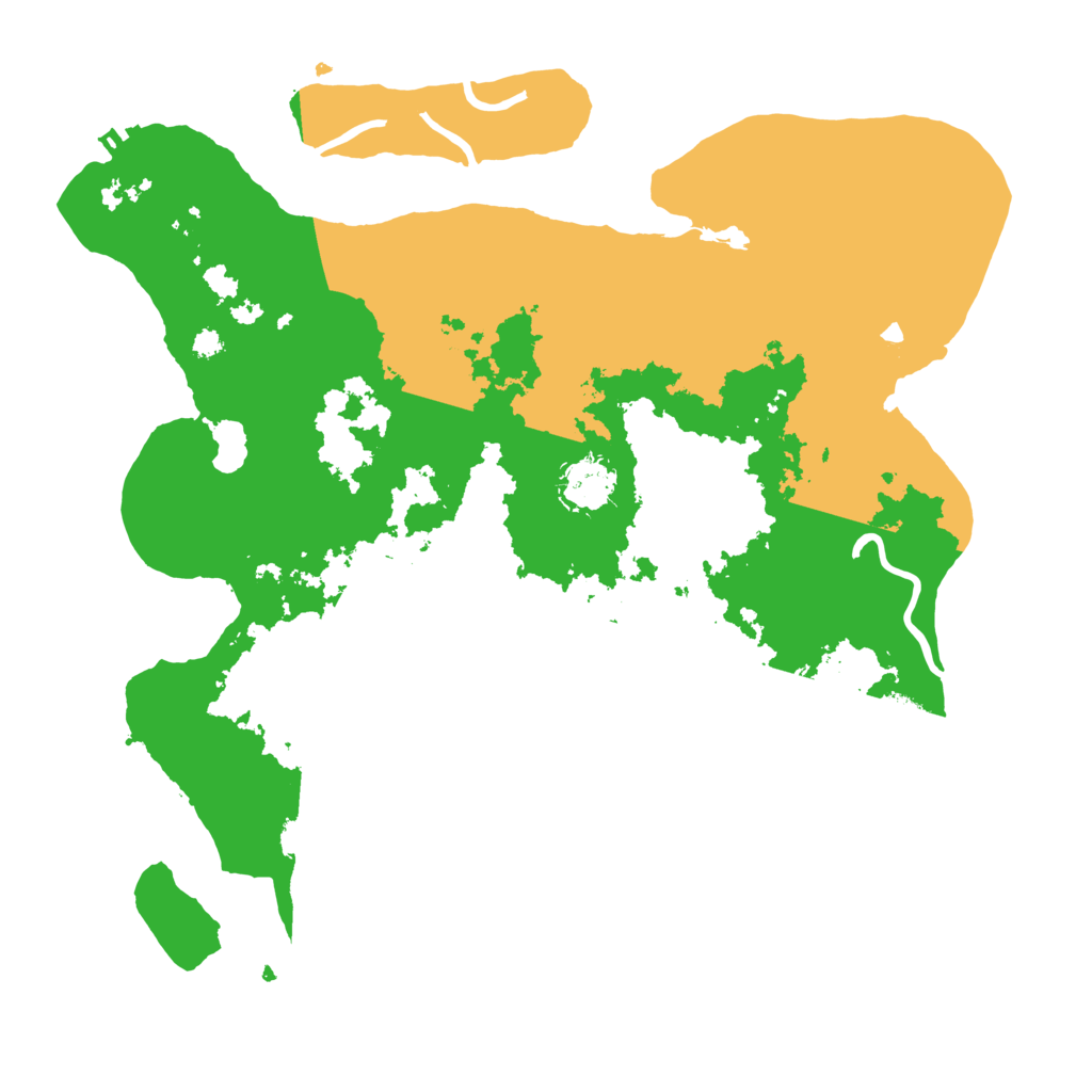 Biome Rust Map: Procedural Map, Size: 3500, Seed: 16679805