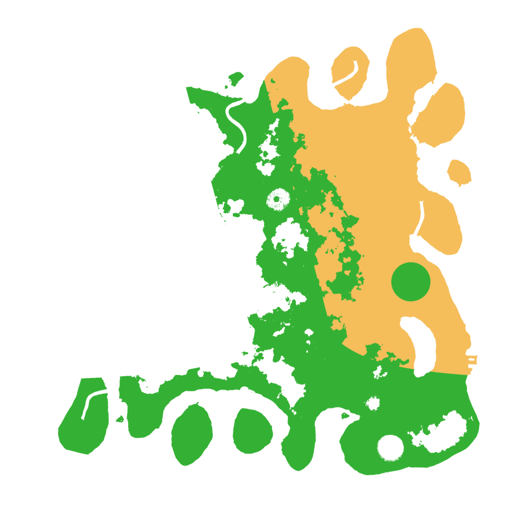 Biome Rust Map: Procedural Map, Size: 3500, Seed: 52729077