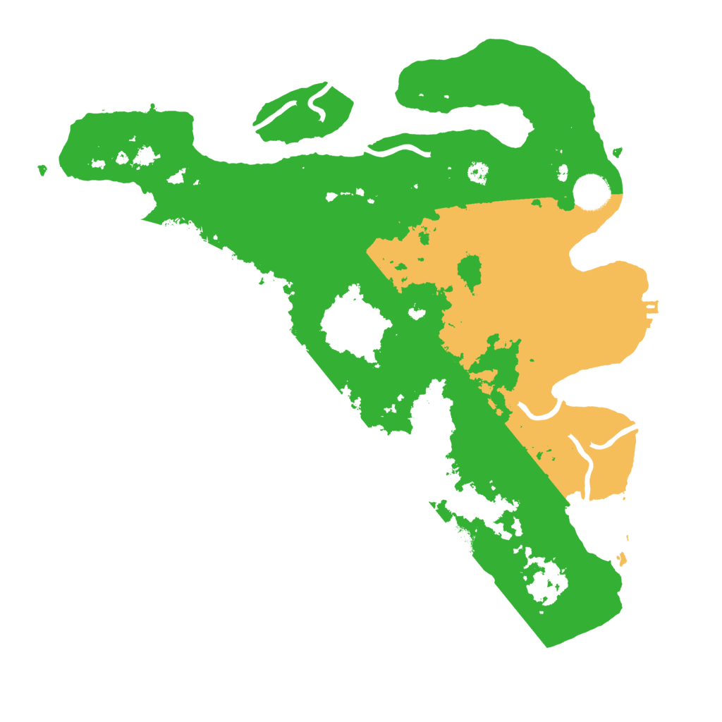 Biome Rust Map: Procedural Map, Size: 3500, Seed: 365102