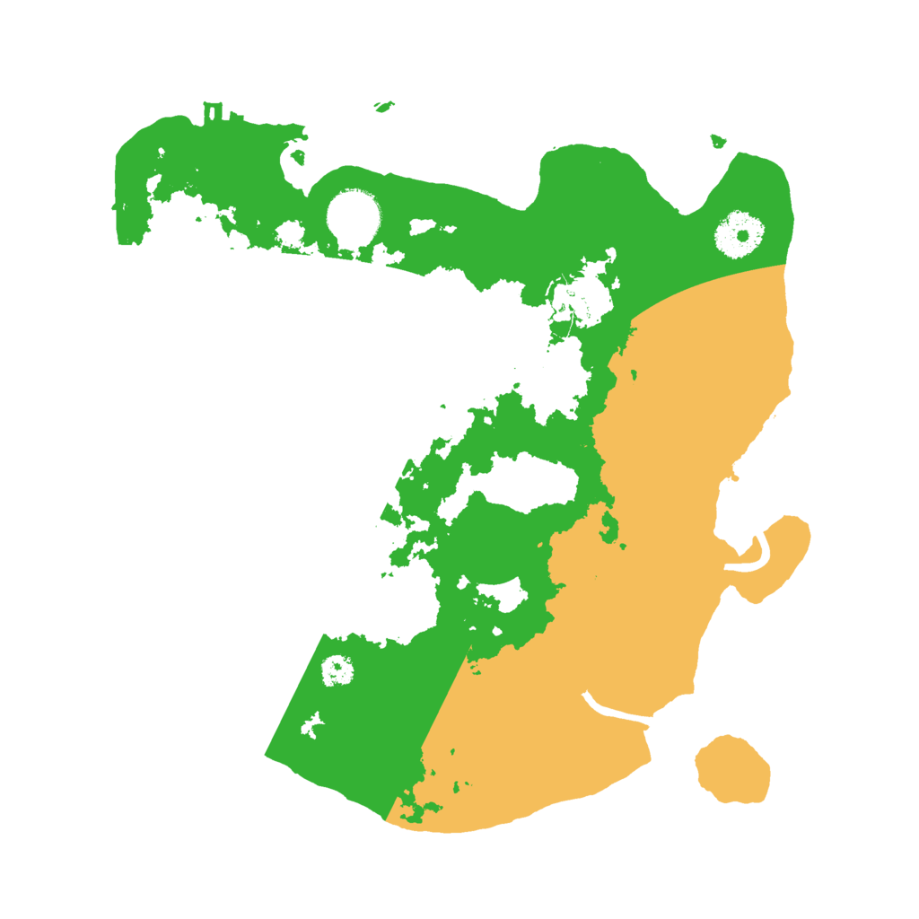 Biome Rust Map: Procedural Map, Size: 3000, Seed: 164856