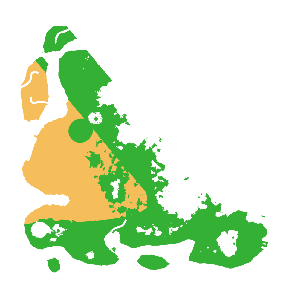 Biome Rust Map: Procedural Map, Size: 3499, Seed: 1234567890